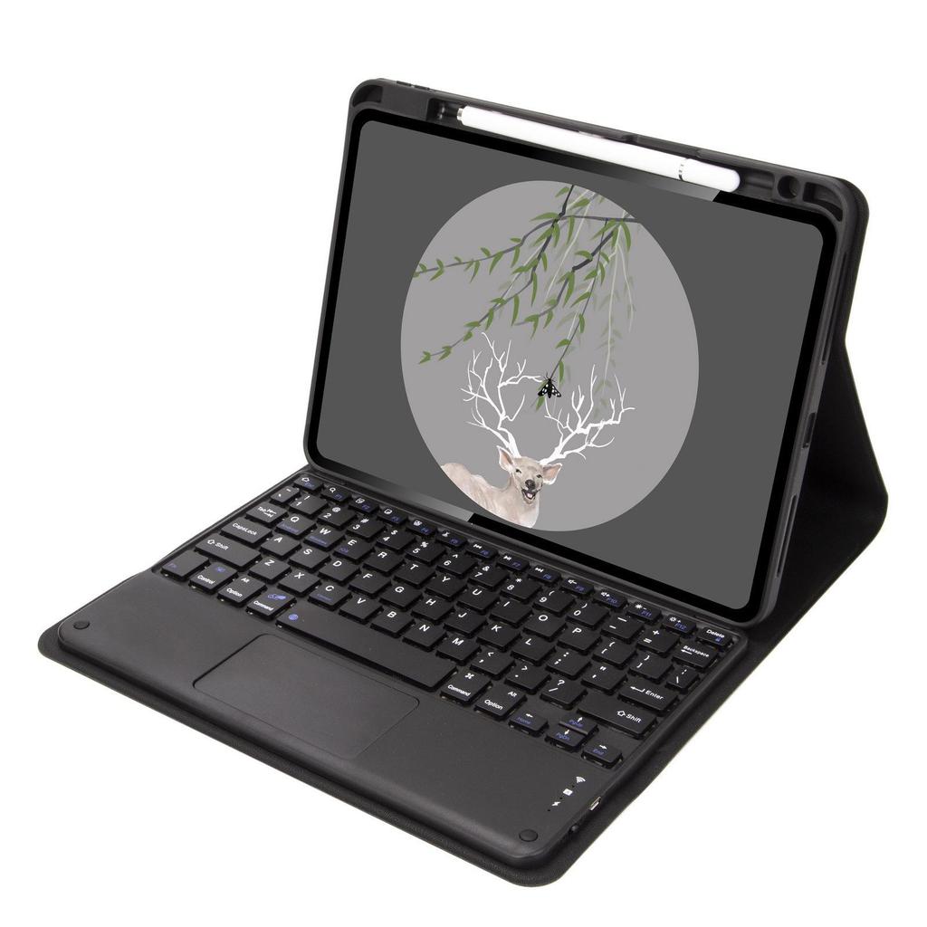 Совместимый чехол-клавиатура Bluetooth из кожи с отсеком для стилуса для планшетов Xiaomi Tablet 5/6/7/8 Pro / RedmiPad 2