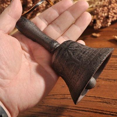 Ретро чугунный колокольчик многоцелевой колокольчик для рукоделия свадебного украшения сигнализации школы церкви класса бара отеля старинный колокольчик