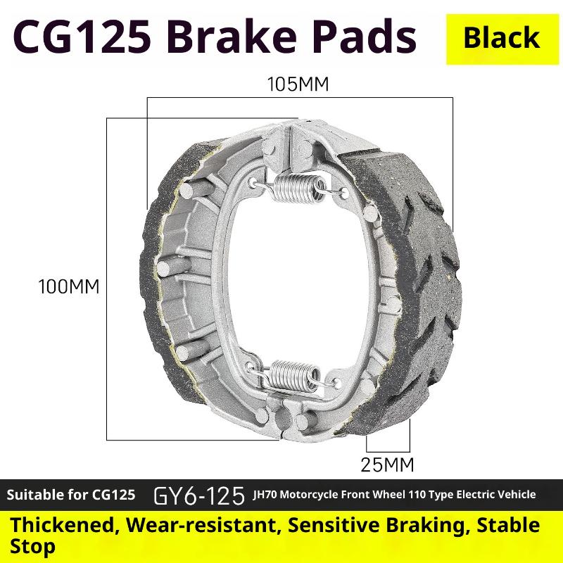 Тормозные колодки Тормозная колодка Блок Cg125 Для Gy6 50 Gy6 80 Gy6 125 Cg125 Cg150 139Qmb 152Qmi 156Fmi Скутер Мопед Квадроцикл