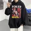 Chainsaw Man Hooded Sweatshirts Anime Hoodie Fleece Streetwear Sweatshirt Print Oversized Clothes Loose Pullover Women Men