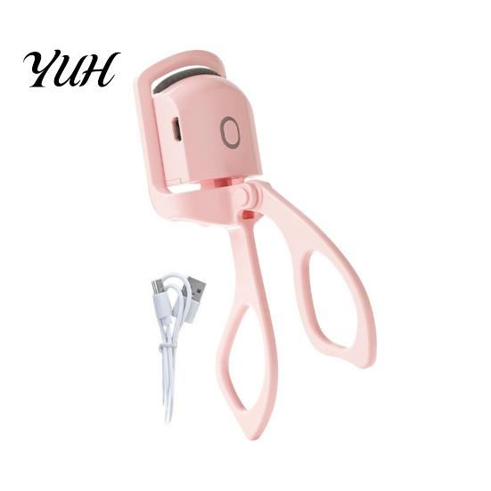 Electric Lash Curler for Women Heated Eyelash Curler, Portable with Silicone Pad, 2-Level Travel Beauty Accessory Adjustable Temp, USB Rechargeable