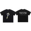 Cross-border new graffiti letter printing European and American street trendy brands loose and versatile casual men's and women's short-sleeved round