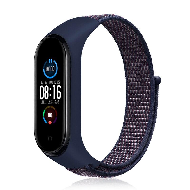 Нейлоновая плетеная петля Solo для Xiaomi Mi Band 5 6, ремешок-браслет, ремень Mi Band 3 Mi Band 4, браслет для Xiaomi Mi Band 6, 5, ремешок для часов