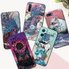 Black Tpu Case For Realme Q5 X XT X2 X3 Superzoom X50 V13 Q3i X7 PRO Ultra GT Master Edition Shanhaijing Illustration