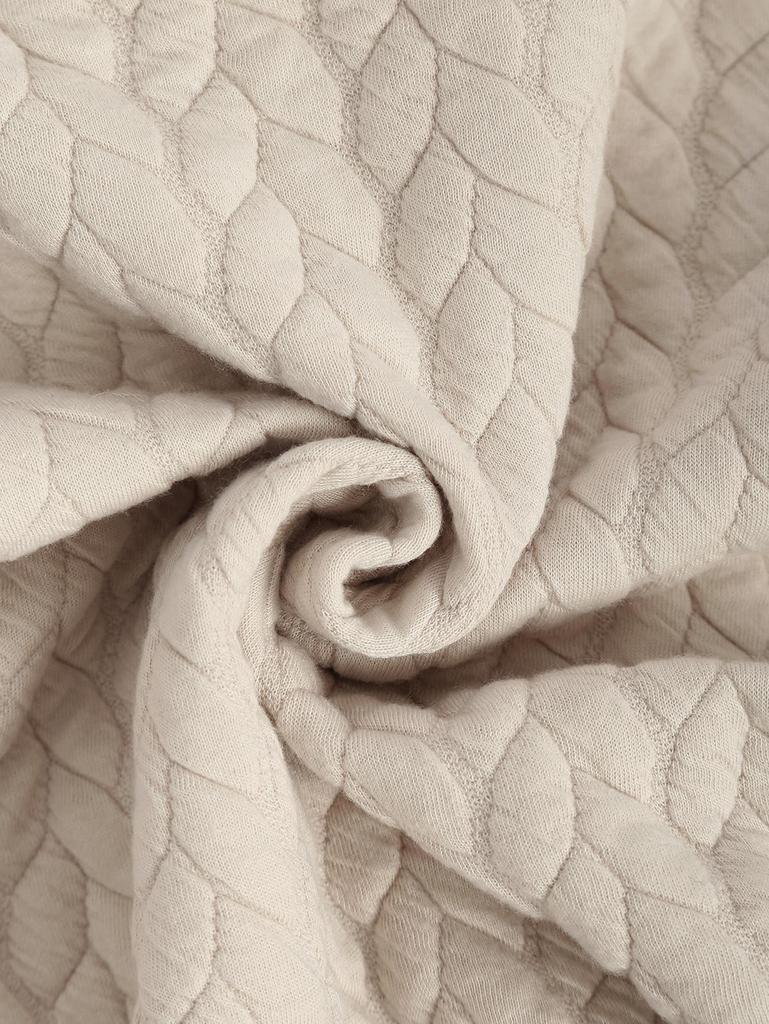 ZAFUL Женская жаккардовая текстурированная куртка на молнии с заниженной линией плеч, облегающая, укороченная, с капюшоном