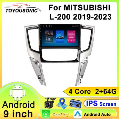 Для MITSUBISHI L-200 2019-2023 Навигация GPS Android Автомагнитола Мультимедийный плеер Стерео wifi+4G Carplay Авто видео