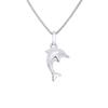 Children's Pendant - LÉA &; ARTHUR - Dolphin - 925 Silver - Rhodium - Mixed
