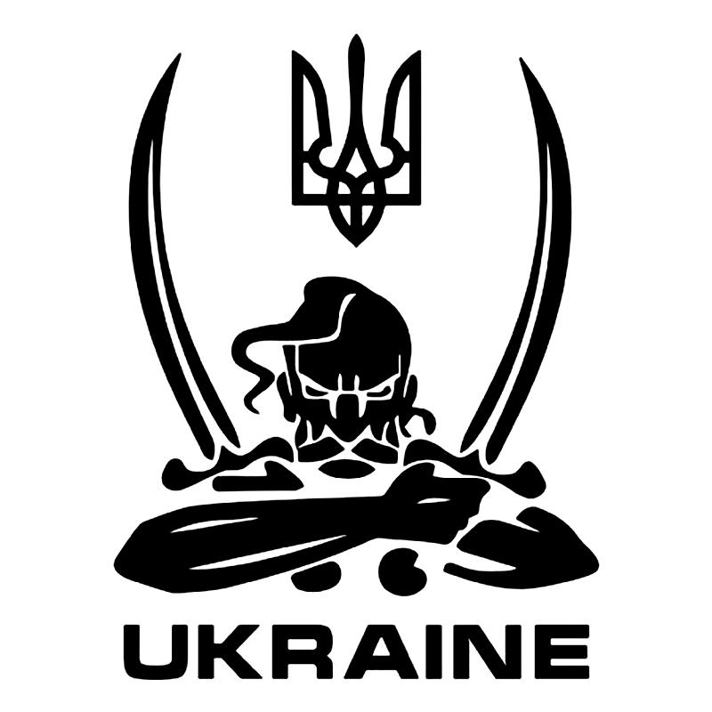 CK20004# Ukraine Sticker On The Car Vinyl Decal Waterproof Decoration For Rear Window Car Stickers