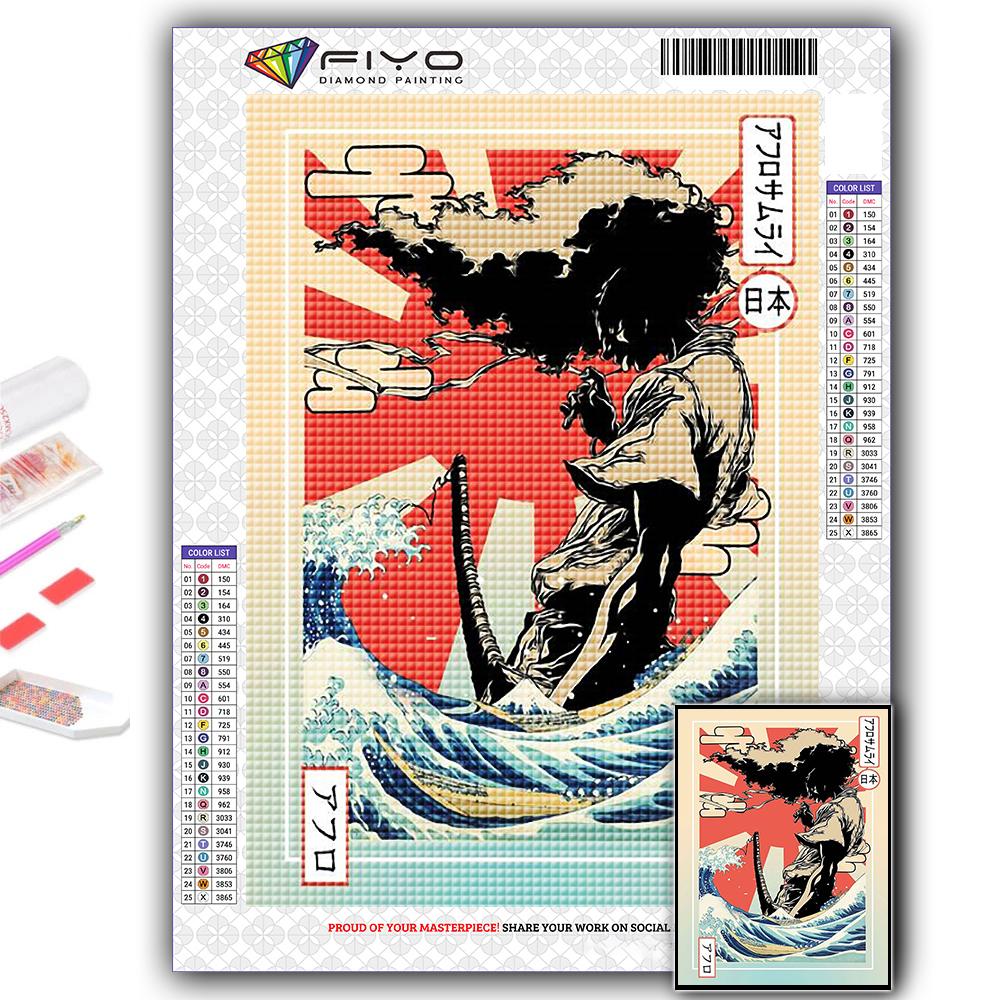 Алмазная вышивка Аниме Африканский самурай 5D DIY Алмазная картина Вышивка крестом Стразы