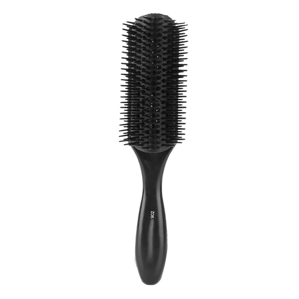 Расческа для укладки волос Парикмахерская расческа для укладки волос Nine Row Curly Hairstyle Massager Антистатическая салонная расческа