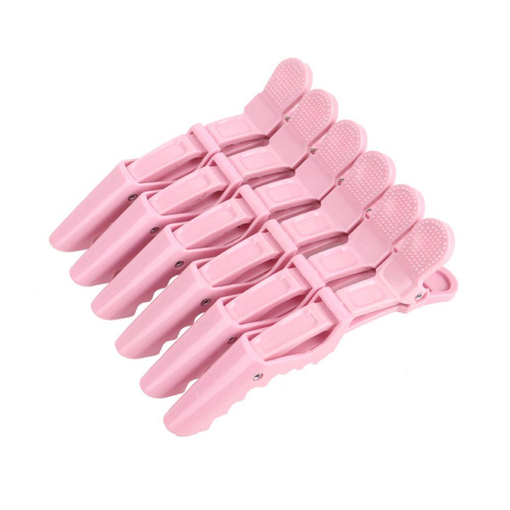 6Pcs Professional Alligator Hair Clips Black Plastic Hair Claws  Hair Barber Accessories