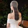 Tassel Pearl Headpiece Cap 1920S Wedding for Performance Prom