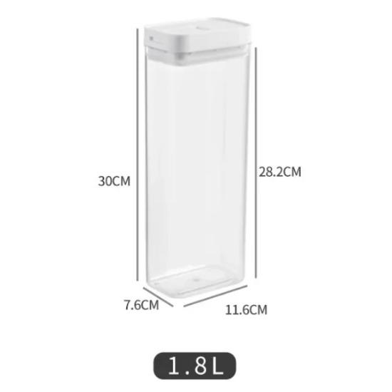 Герметичный пластиковый ящик для хранения продуктов, сушеные банки для хлопьев, конфет с крышкой, контейнеры для хранения в холодильнике, предметы домашнего обихода, кухонный органайзер