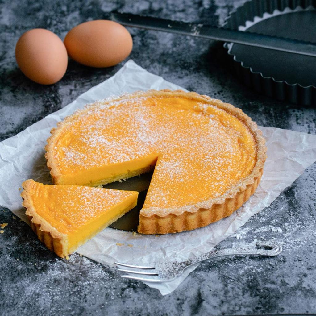 11 Inch 9 Inch Round Tart Pans 4 Inch Mini Tart Pans with Removable Bottom. Quiche Pan with Non-Stick Coating, Rugged Carbon Steel.Set of 4