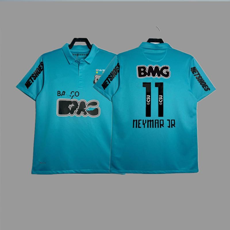 1213 Santos retro jersey football jersey classic nostalgic Neymar jersey competition jersey long short sleeve sportswear