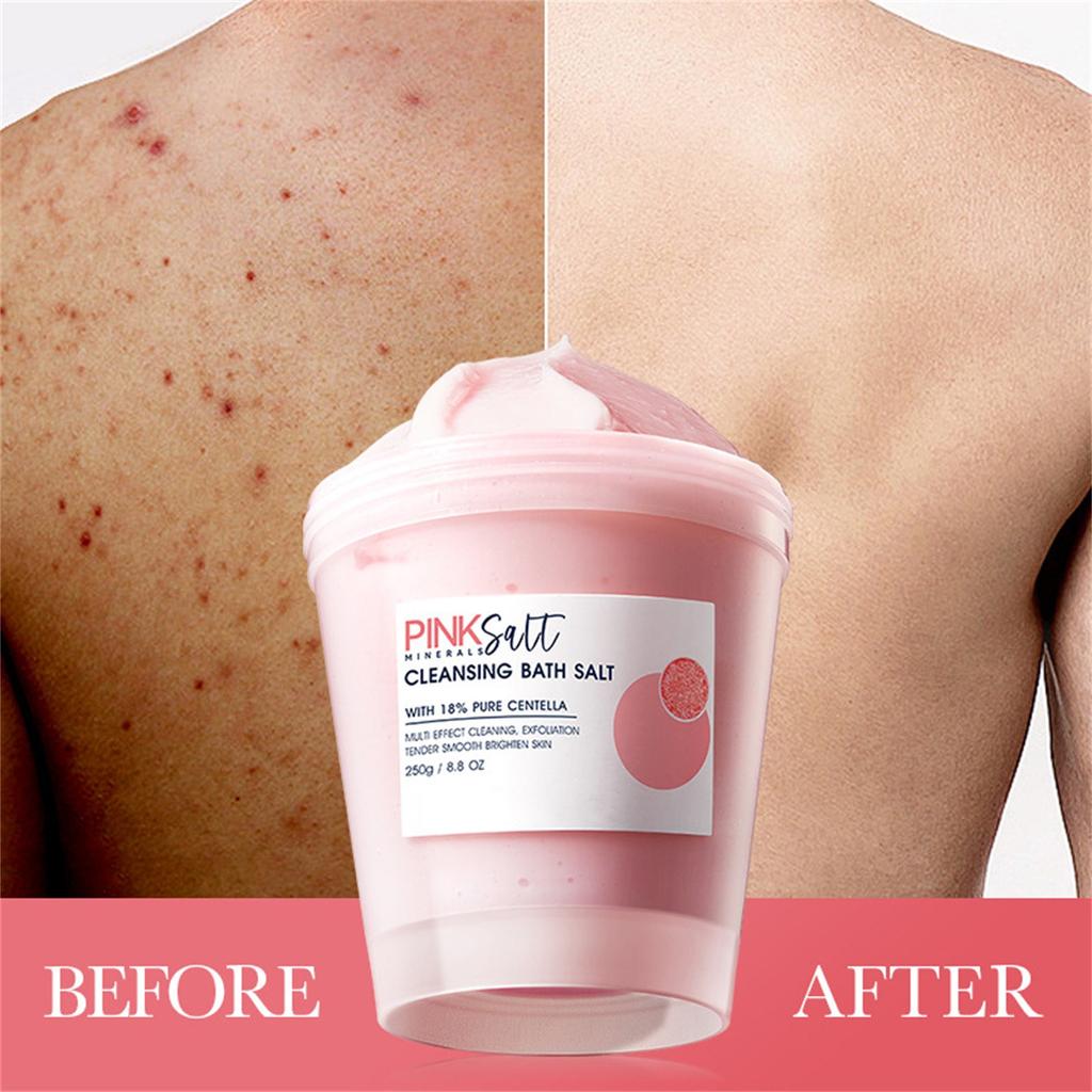 Очищающие кристаллы для ванны 250 г, очищающие кристаллы для тела, глубокое отшелушивание, нормальная кожа, гладкая и мягкая кожа, гранулы для физического отшелушивания