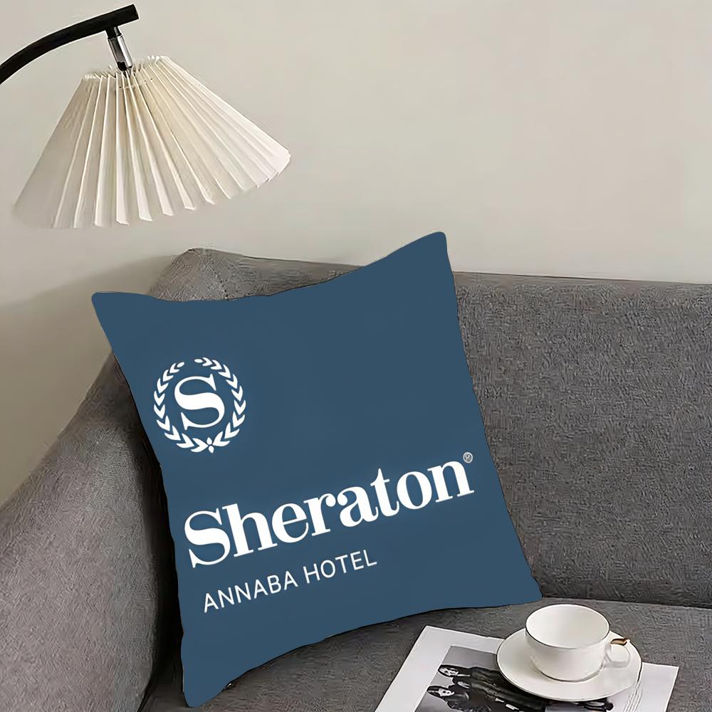 Fashion SSheratonS Hotels Cushion Cover Elegant Comfort Pillowcase Sofa Bed Doublesided Printed Invisible Zipper Home Decor