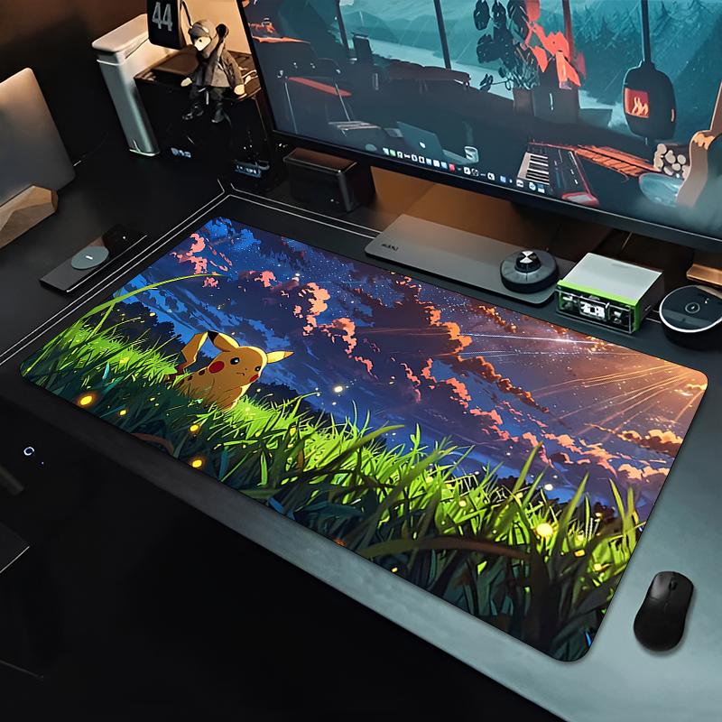 Anime Mouse Pad Cute Pikachu Esports Players Gamer Rubber Keyboard Pad 90x40cm Office Computer Mousepad kawaii Desk Mat