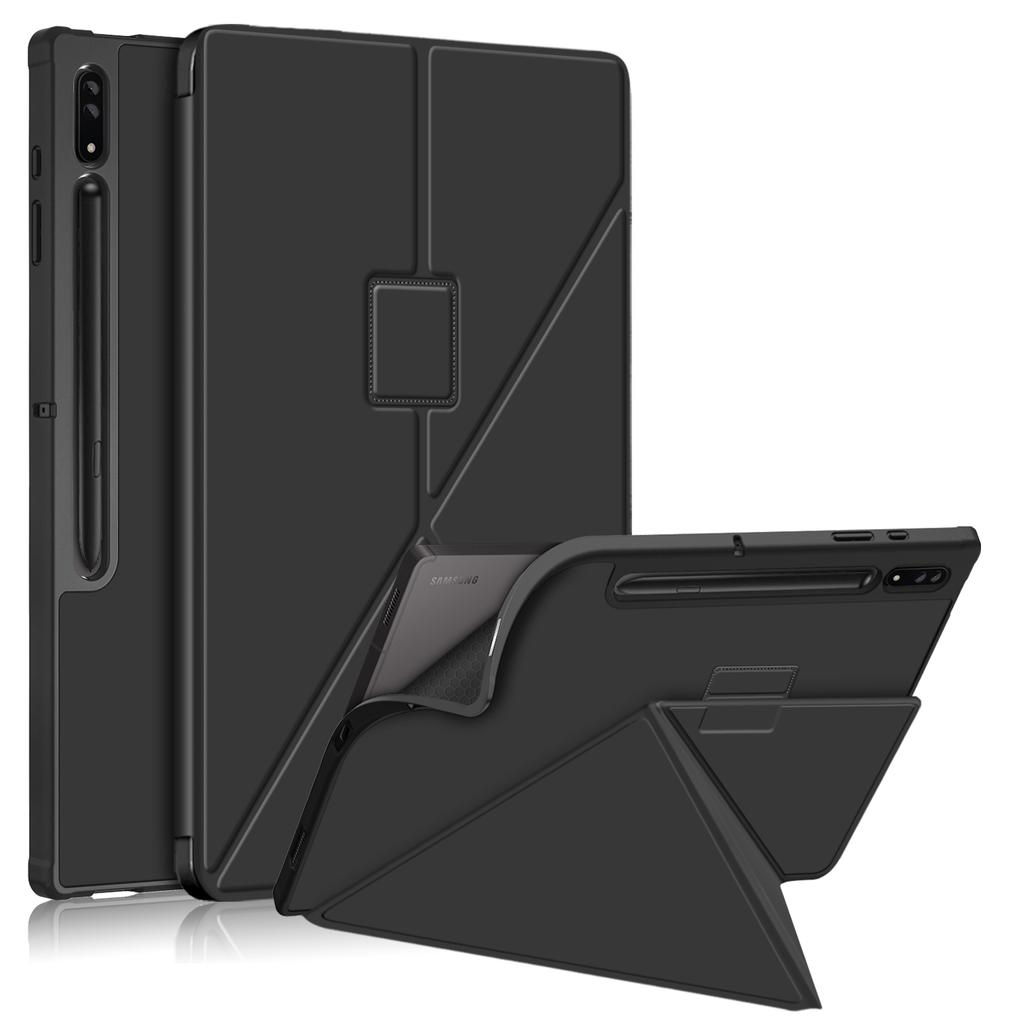 КЕЙС-СЕТКА Оригами Держатель для ручек Чехол для планшета Для Samsung Galaxy Tab S8 Ultra 14,6 дюйма Ударопрочный Защитный чехол