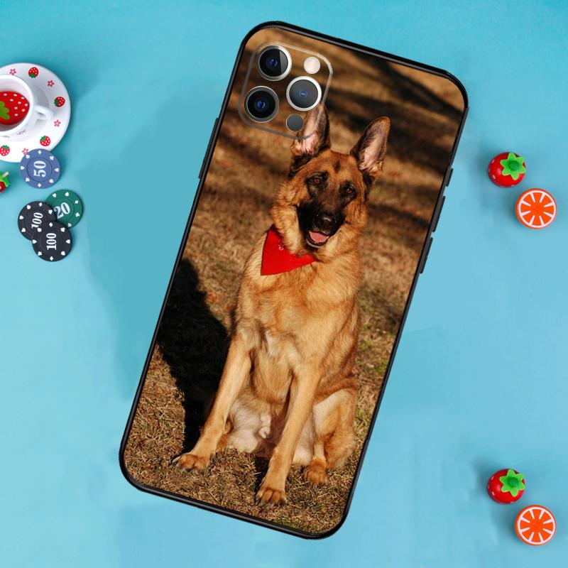German Shepherd Dog Phone Case For iPhone 17 Air 15 14 13 12 11 16 Pro Max 13 12 mini 15 16 Plus 16e Cover Funda