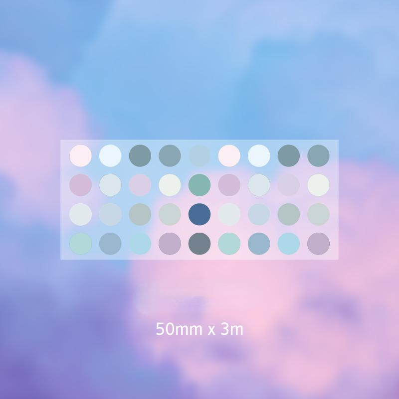 5*300 см красочные точки декоративная клейкая лента Васи малярная лента DIY Стикеры для скрапбукинга этикетка канцелярские принадлежности