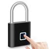 KERUI Биометрический замок Бесключевой USB-зарядка Умный навесной замок Водонепроницаемый дверной замок Разблокировка за 0,2 секунды Портативный противоугонный навесной замок Цинк