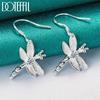 Серьги-стрекозы из стерлингового серебра 925 пробы, модные ювелирные изделия