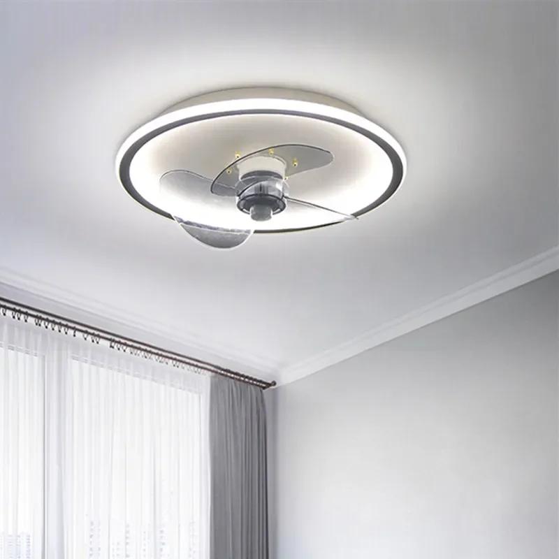 Nordic Modern Ceiling Fan Light Intelligent Remote Control Frequency Conversion Wind Fan-lamp Спальня Гостиная Кухня Ресторан