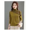 Cardigan Women's Turtleneck Sweater Autumn and Winter New Fashion Jacquard Loose Knitted Bottoming Shirt Top