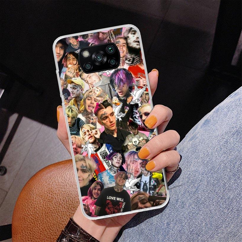 Чехол для телефона singer Lil Peep для Xiaomi Poco X5 X6 X7 Pro X4 Gt F7 Ultra M8 M7 Redmi 15C 15 13C 13 12C 12 Уникальный чехол Coque Poco