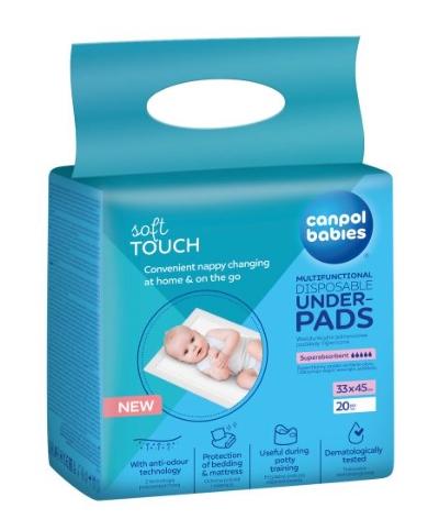 Canpol Babies Hygienic Pads 33x45cm, 20 Pack