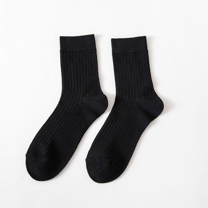 Winter Men Socks Cotton Warm White Socks Sports Essentials Men Tube Socks Solid Color