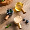 2Pcs Glass Sauce Dish Mini Glass Milk Cup Multi-function Gravy Boats Small Vinegar Soy Sauce Pitcher Cup Creamer Jug Tableware