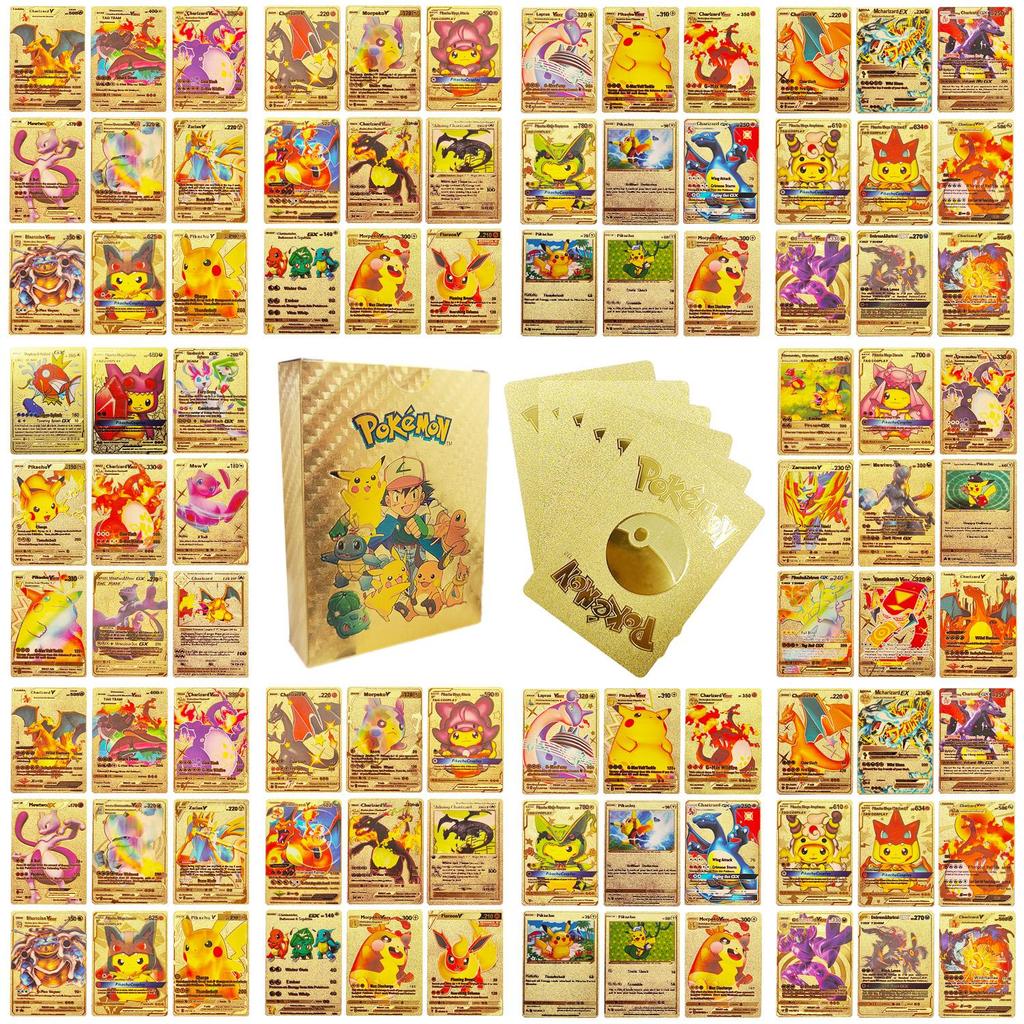 55 шт. Карты Покемон VSTAR GX EX VMAX МЕГА КОМАНДА ТЕГ Энергия Тренер Чаризард Пикачу Редкая Коллекция Боевая Карта C06