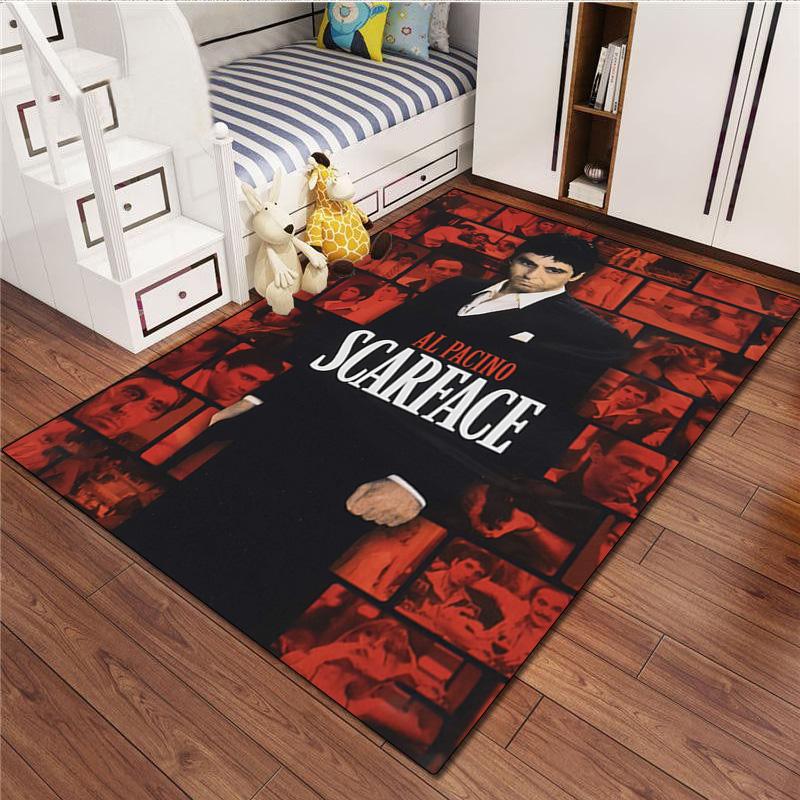 Scarface Rug - Home carpet Office Decorative Carpet For Living Room Bedroom Door Mat Floor Rug Computer Chair Area Rug