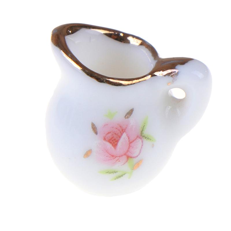 8 шт. 1/12 кукольный миниатюрный столовый сервиз фарфоровый чайный сервиз тарелки чашки