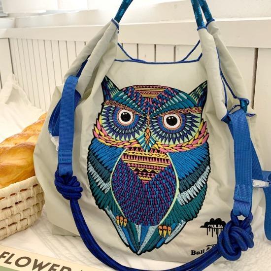 Embroidery Shopping Bag Women'S Fashion Niche Large Capacity Shoulder Bag Tide