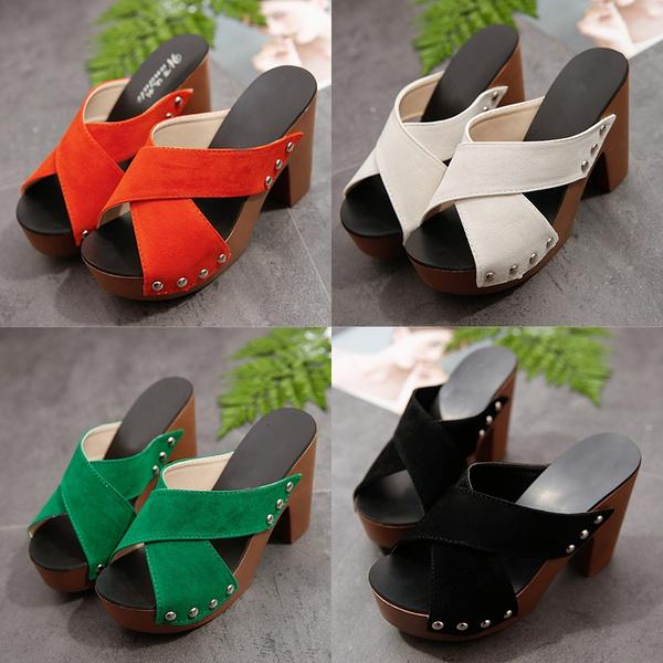 Женские водонепроницаемые сандалии на платформе, размер летних римских тапочек