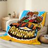 1PC Icrimax Burgerpommes Patterned Flannel Blanket Suitable For All Seasons For Home Decor Warmth And Comfort Gifts Holiday Present
