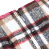 High-Waisted Women's Plaid Pencil Skirt - Knee-Length Wool Skirt for Autumn and Winter