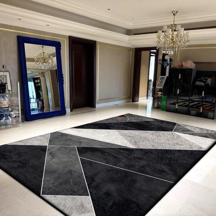 Геометрические ковры большой площади для гостиной, украшение, бытовые складные моющиеся ковры для спальни 200x300, мягкий напольный коврик для лаунжа