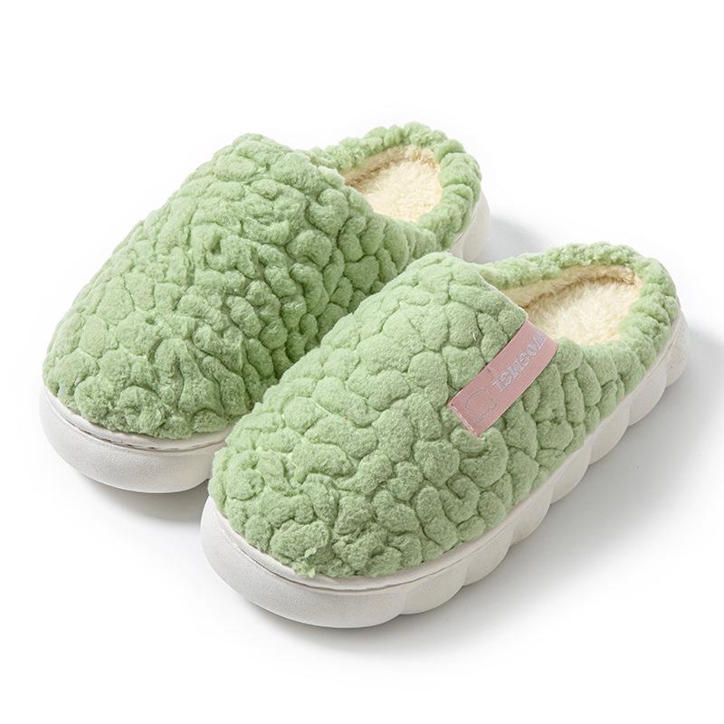 Autumn/Winter Indoor Outdoor Furry Cotton Slippers for Men & Women