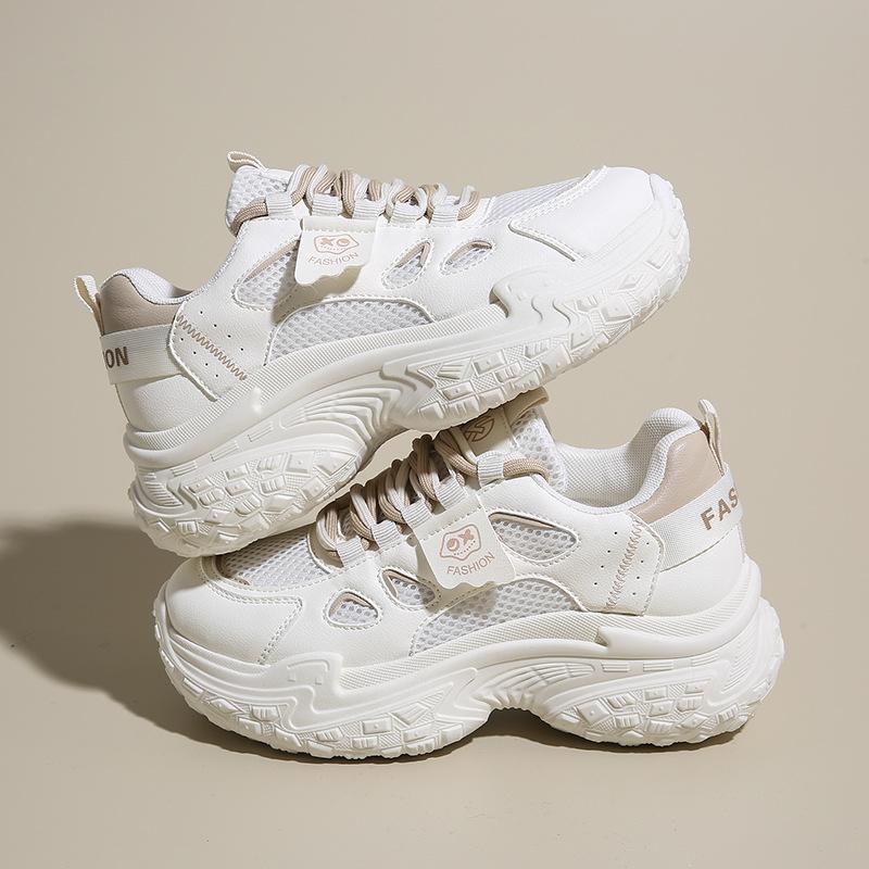 2025 Spring New Tire Sole Women's Dad Shoes Thick Sole Increases Height and Shows Leg Length Women's Shoes Star Same Sports Shoes