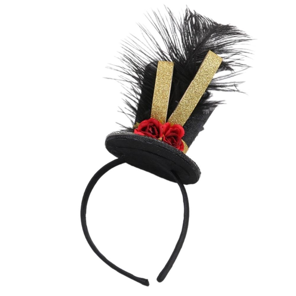 Dress Up Carnival Party Headband Vintage Knight Fascinator Top Hat Festival Fancy