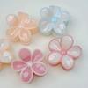 Кремовый желеобразный цветок Зажим-краб Весенне-летние контрастные цвета Заколка для волос Заколка-краб Аксессуары для волос
