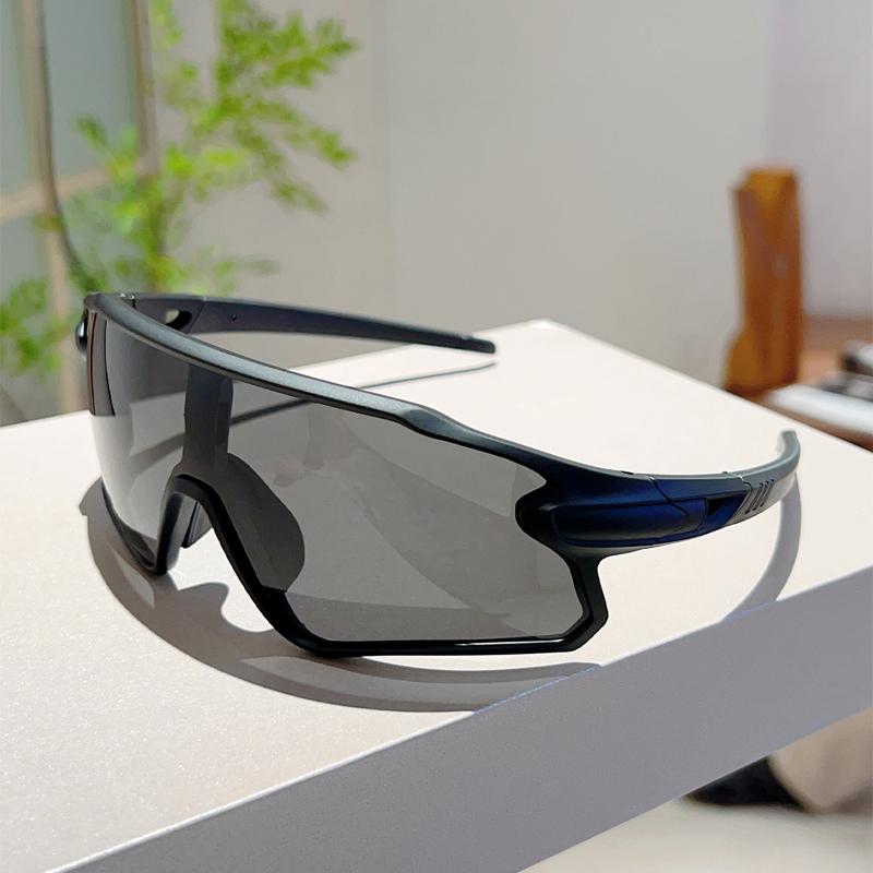 Спортивные очки-маска для мужчин с зеркальными линзами, для активного отдыха, защитные велосипедные очки, трендовые, оверсайз, ветрозащитные, с защитой от УФ-лучей