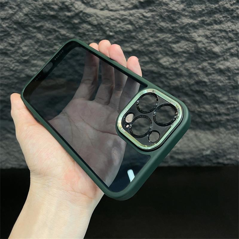 Металлическая линза подходит для iPhone16 Чехол для мобильного телефона High-end Apple 15 Promax Simple 15 Magnetic 14 Hard Case