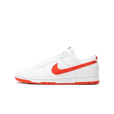 Dunk Low Retro Белый Пикантный Красный