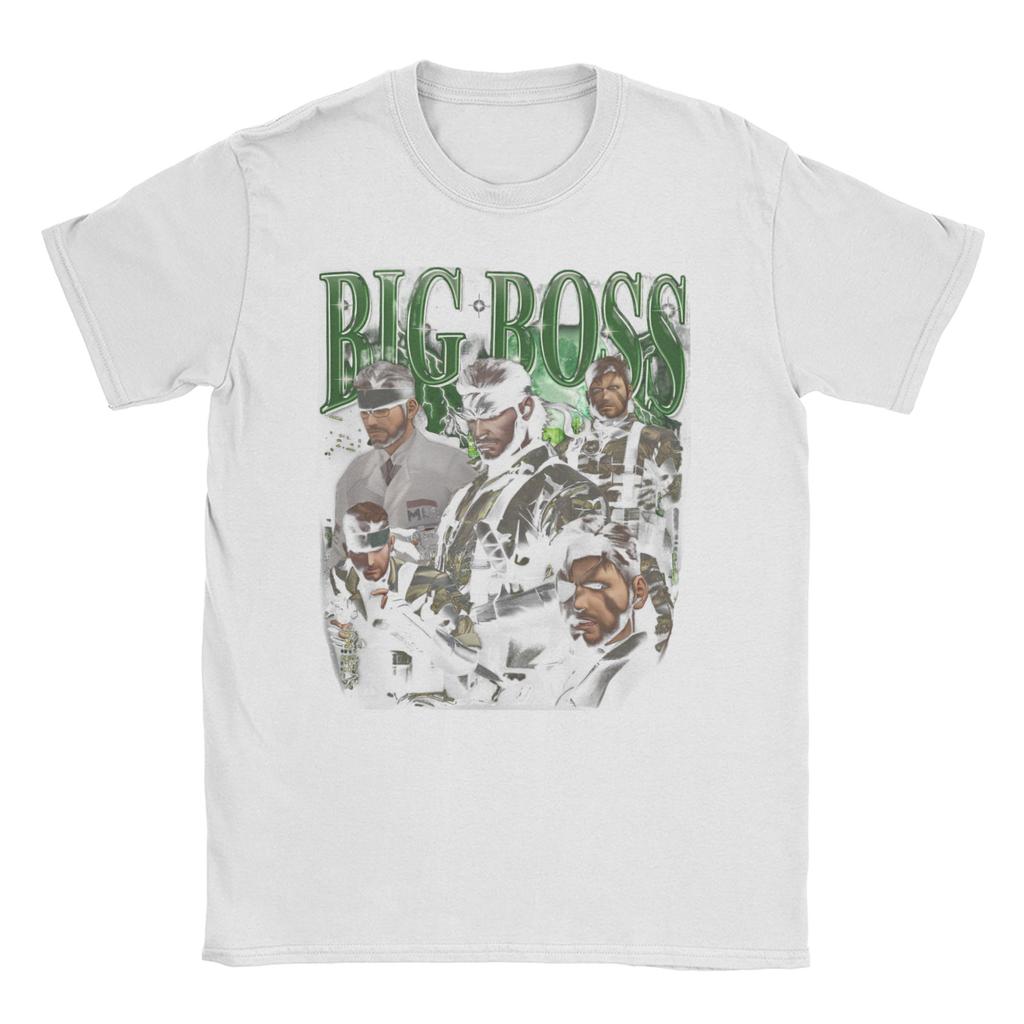 2026 Большой Босс MGS3 Змея Мужские Женские Футболки Metal Gear Solid 3 Винтажные Футболки С Коротким Рукавом С Круглым Вырезом Футболки Графическая Одежда