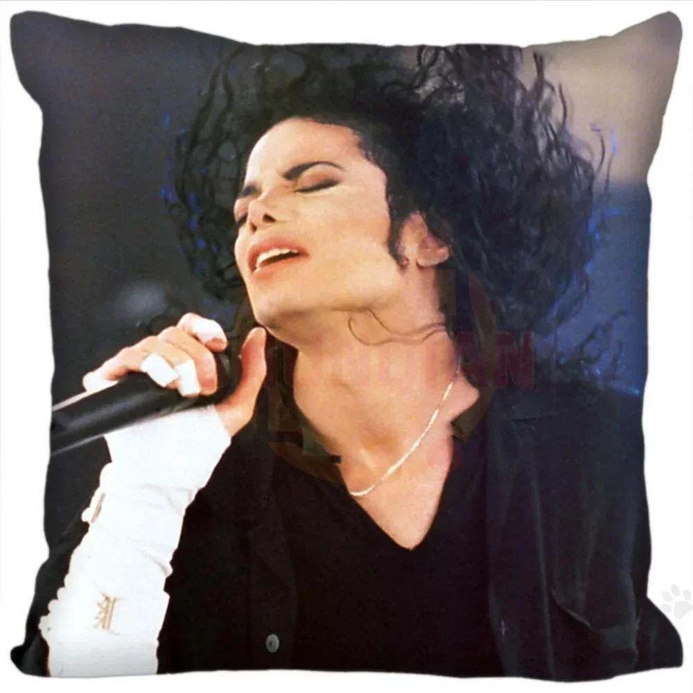 Наволочки с изображением суперзвезды Майкла Джексона, квадратные, на молнии, модные, наволочки с изображением суперзвезды Майкла Джексона, 20x20 см, 35x35 см, 40x40 см, прямая поставка